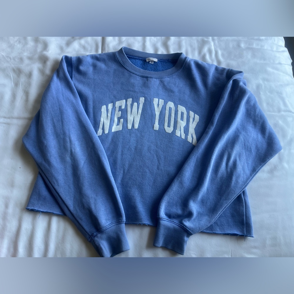 Brandy Melville Blue Crew Neck Sweater